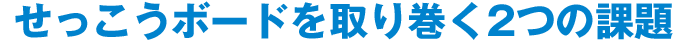 せっこうボードを取り巻く2つの課題